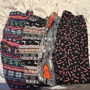 Kids Holiday Pajama Pants - Assorted Patterns (Black, Navy, Gray)